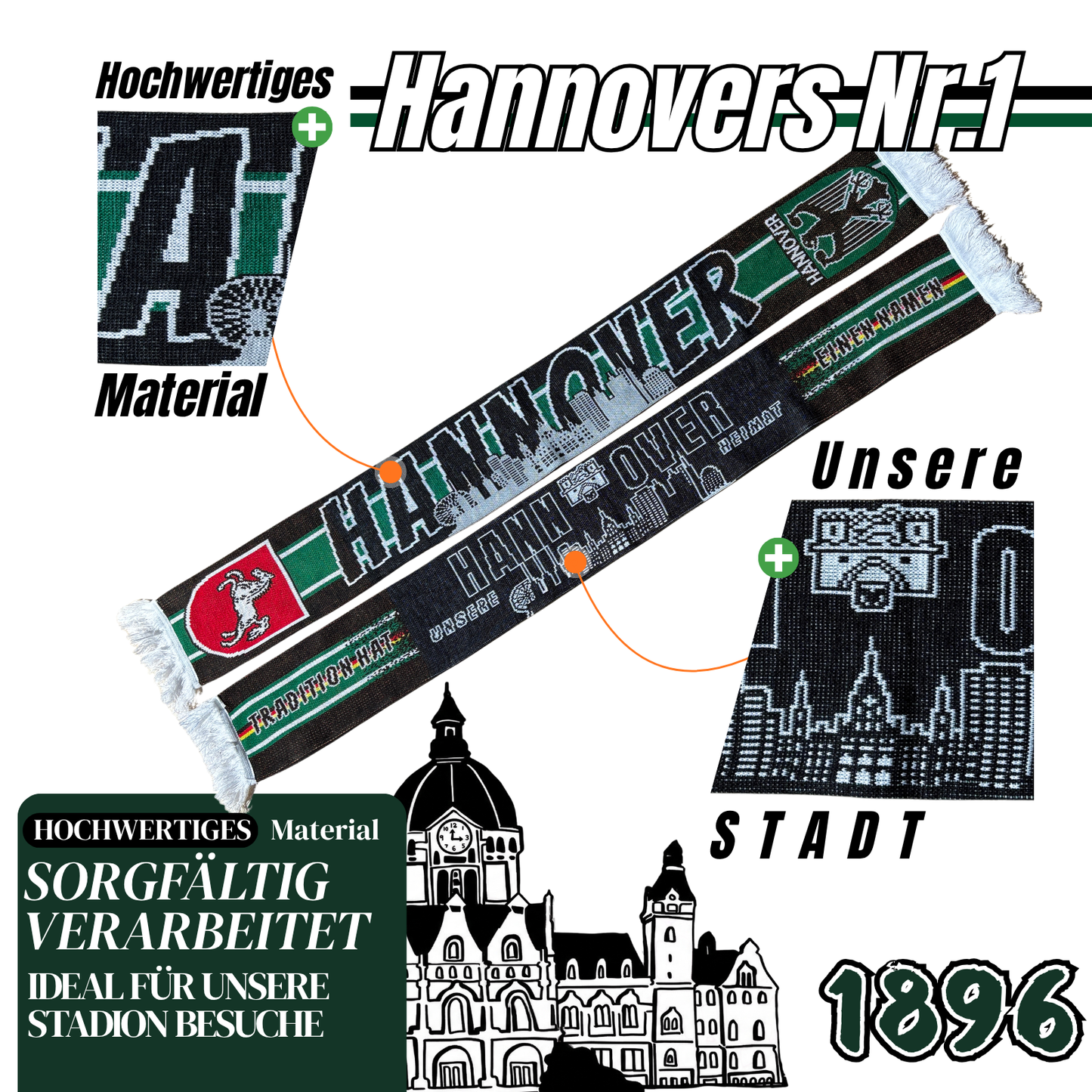 Hannover Skyline Tradition Strickschal