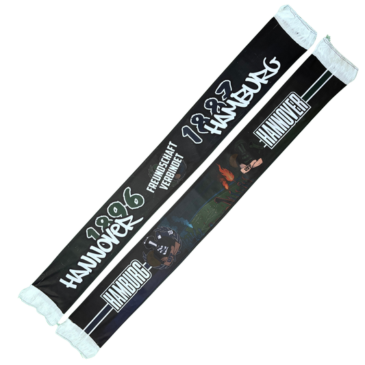 Hamburg Hannover Freunschaft verbindet Seidenschal