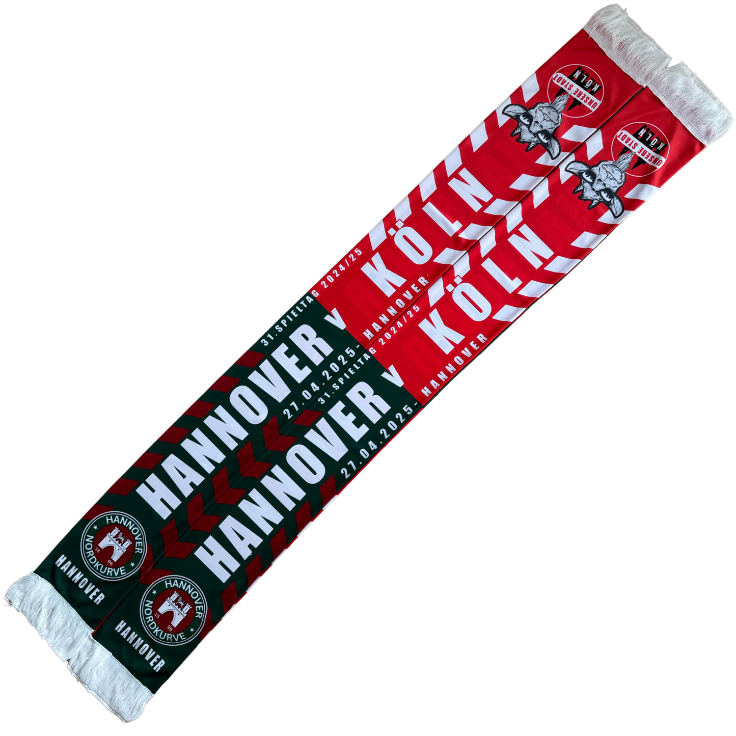 Hannover v. Köln Spieltagschal aus Seide