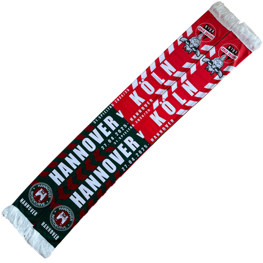 Hannover v. Köln Spieltagschal aus Seide