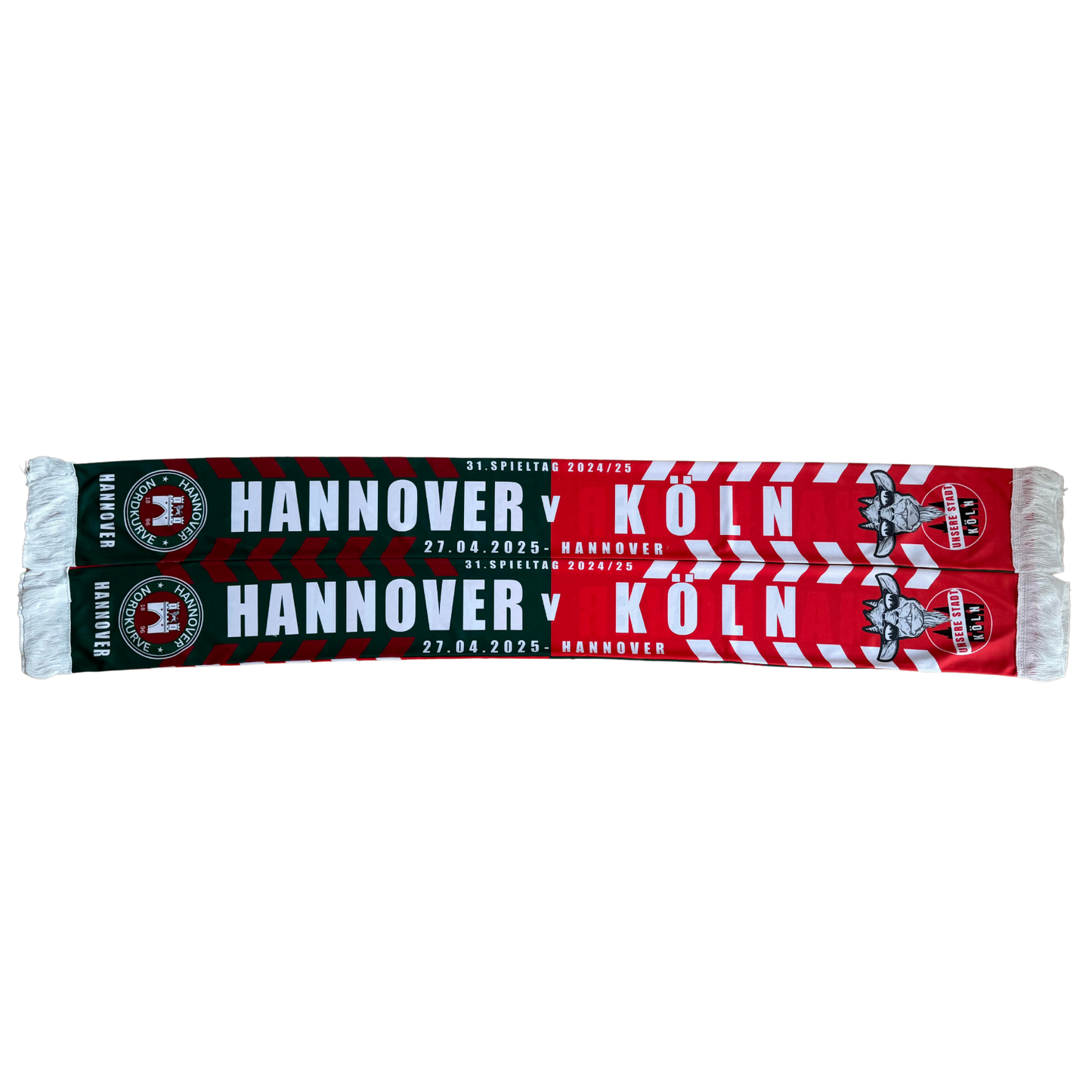 Hannover v. Köln Spieltagschal aus Seide