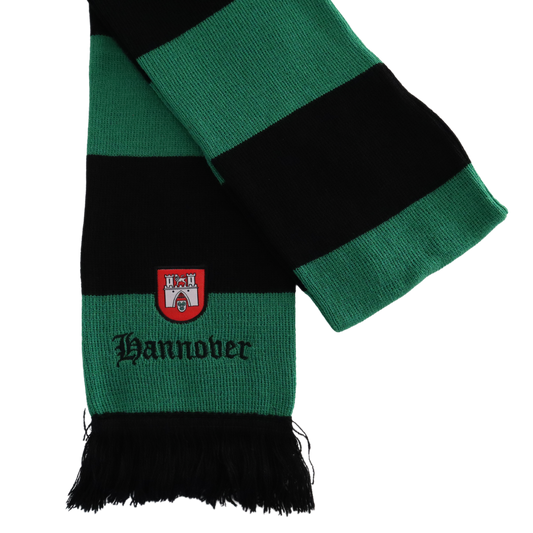 Hannover - Balkenschal Schwarz/Grün Strickschal