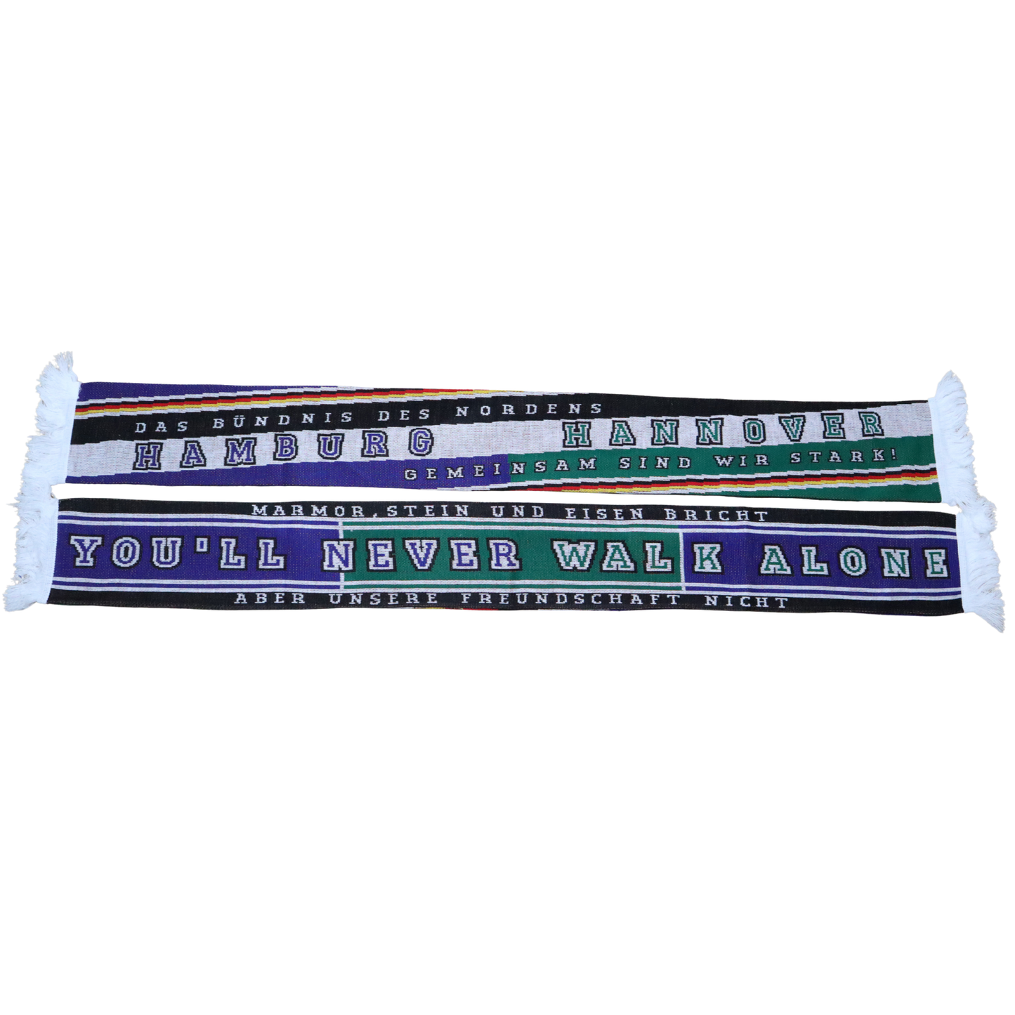 Hamburg Hannover Flagge Freundschaftsschal Strickschal